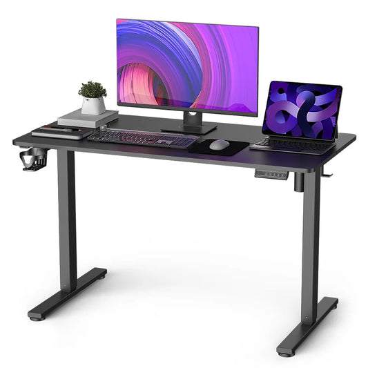Height-Adjustable Electric Desk with Memory Smart Pannel Standing Desk, Adjustable Computer Desk Office Table for Home Office