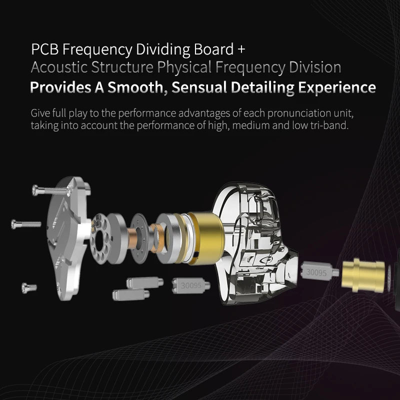 KZ ZS10 Pro 4ba + 1dd Hybrid Metal headphones 10-driver high-fidelity bass motion monitor headphones with canc