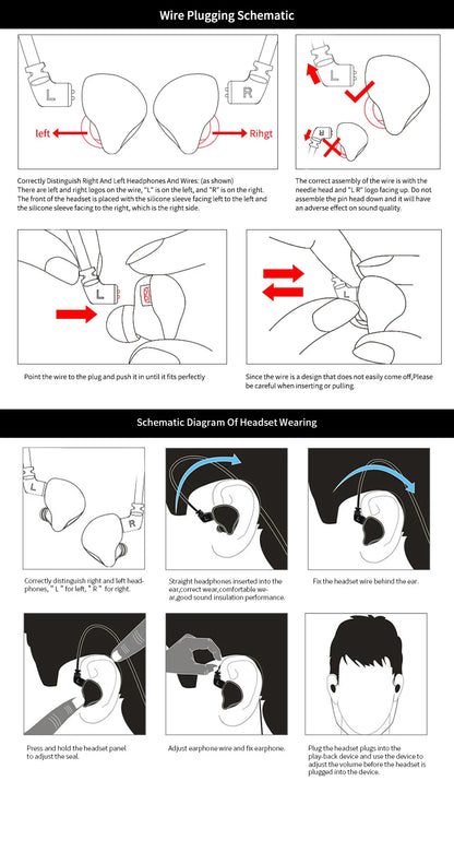 KZ ZS10 Pro 4ba + 1dd Hybrid Metal headphones 10-driver high-fidelity bass motion monitor headphones with canc